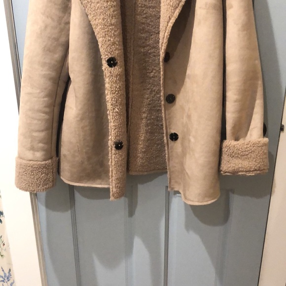 Faux suede/shearling coat - Picture 6 of 6